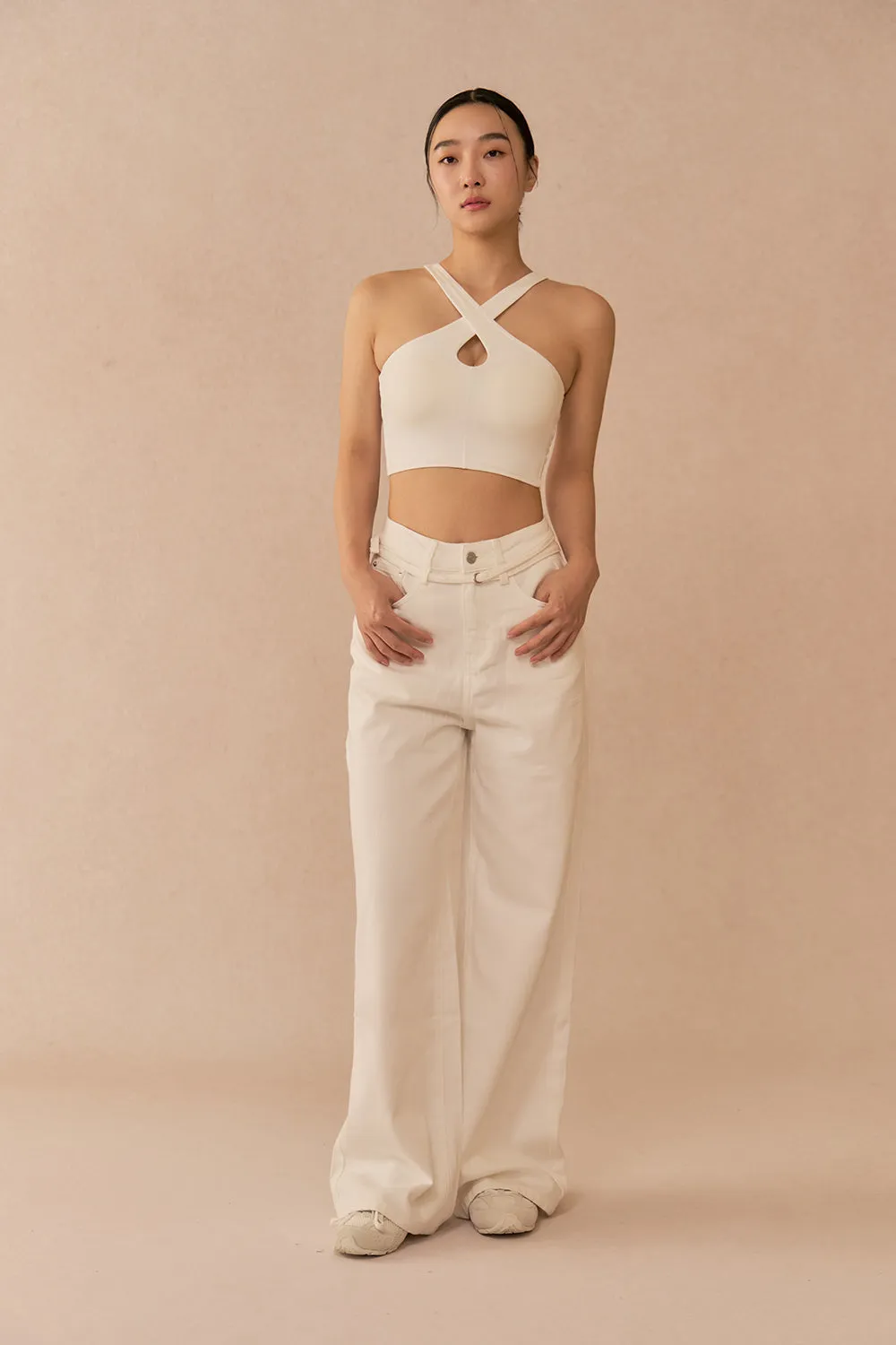 輕透兩穿交叉繞頸 BraTop<br>ESSENTIAL CROSS NECK BRA TOP