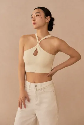 輕透兩穿交叉繞頸 BraTop<br>ESSENTIAL CROSS NECK BRA TOP