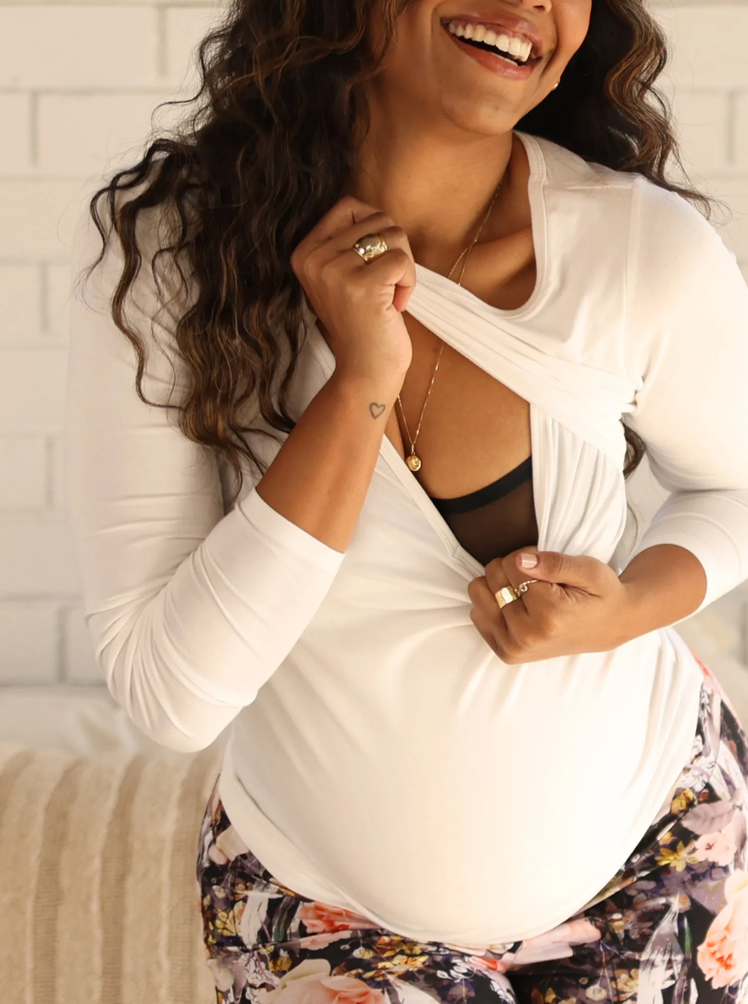 2- piece Maternity Flora Pajama Set
