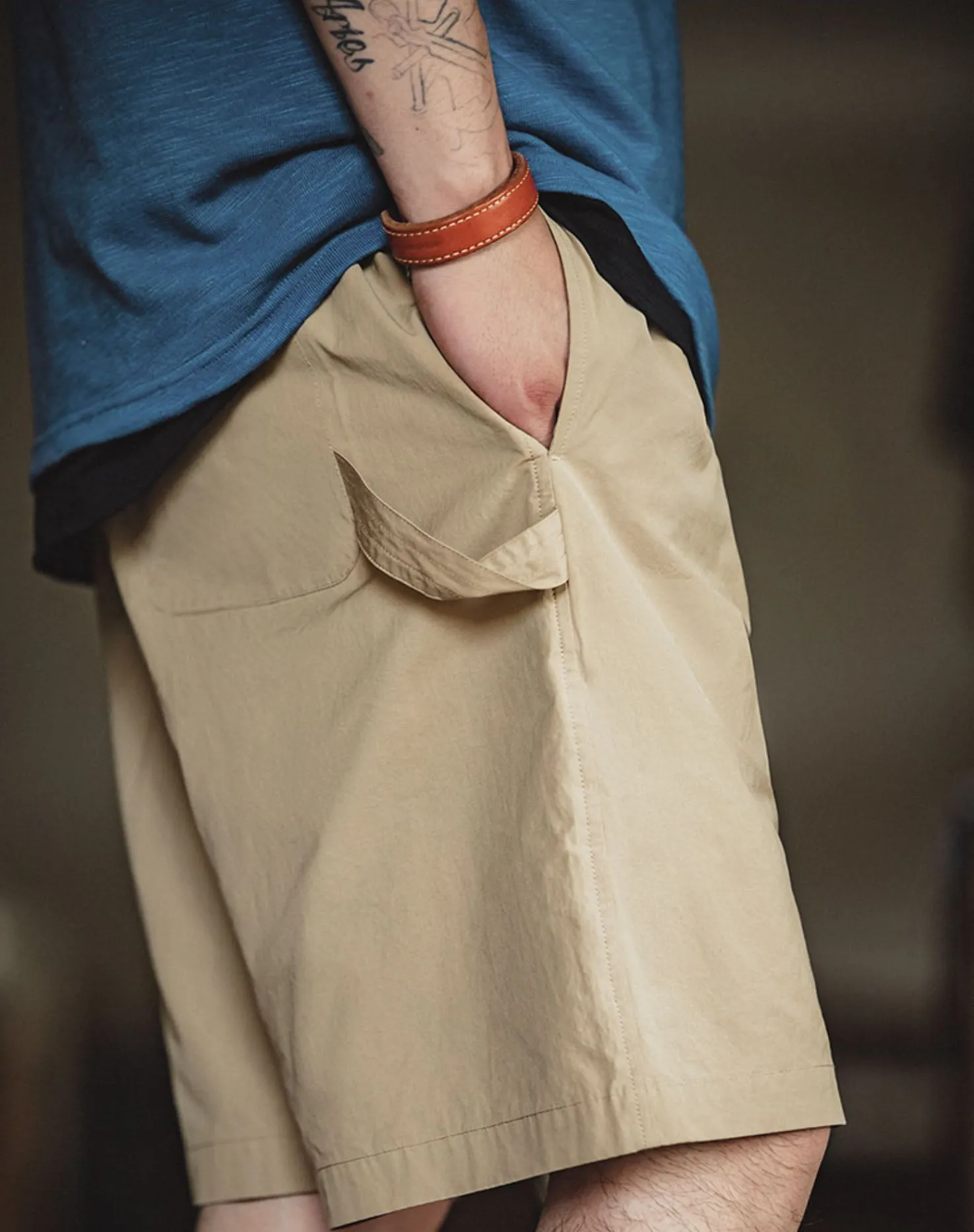 American Casual Straight Beach Loose Breathable Men's Shorts
