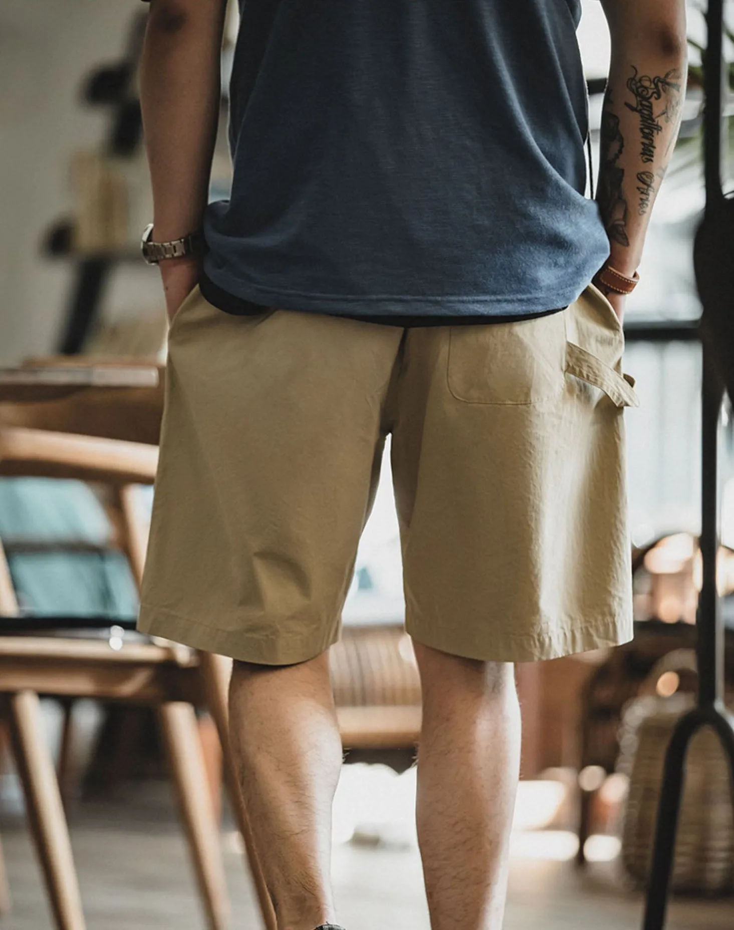American Casual Straight Beach Loose Breathable Men's Shorts