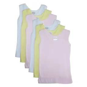 Bambini Girls's Six Pack Pastel Tank Top