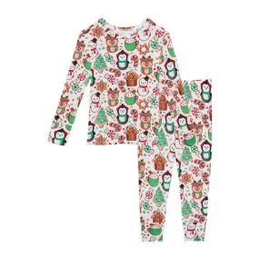 Bamboo Long Sleeve Pajama Set - Cookie Medley (Christmas Cookies)
