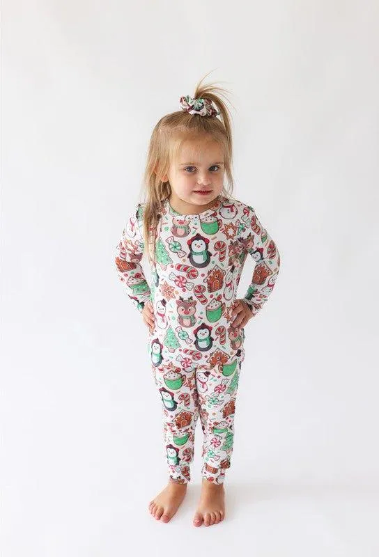 Bamboo Long Sleeve Pajama Set - Cookie Medley (Christmas Cookies)