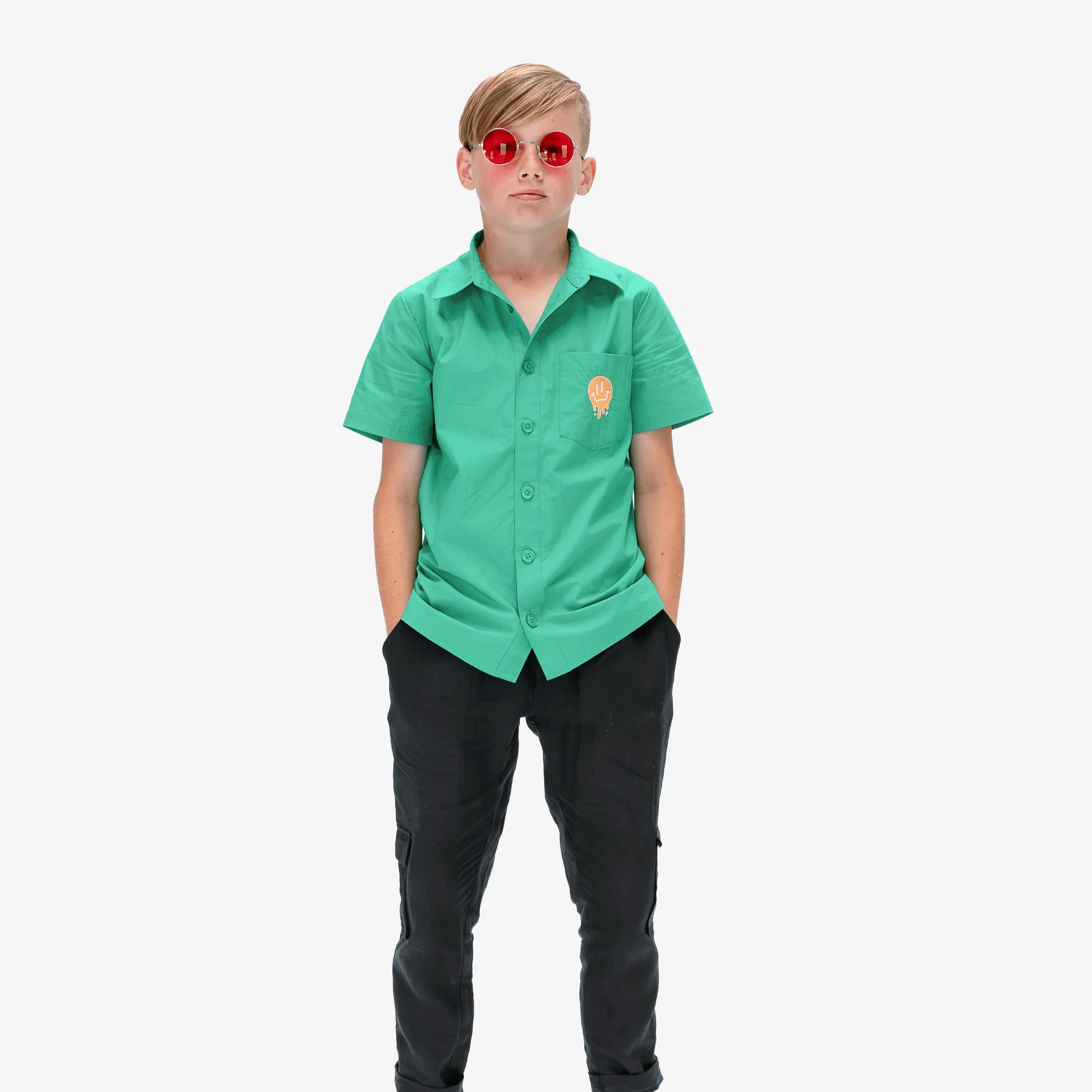 Band of Boys Green Smiles Shirt