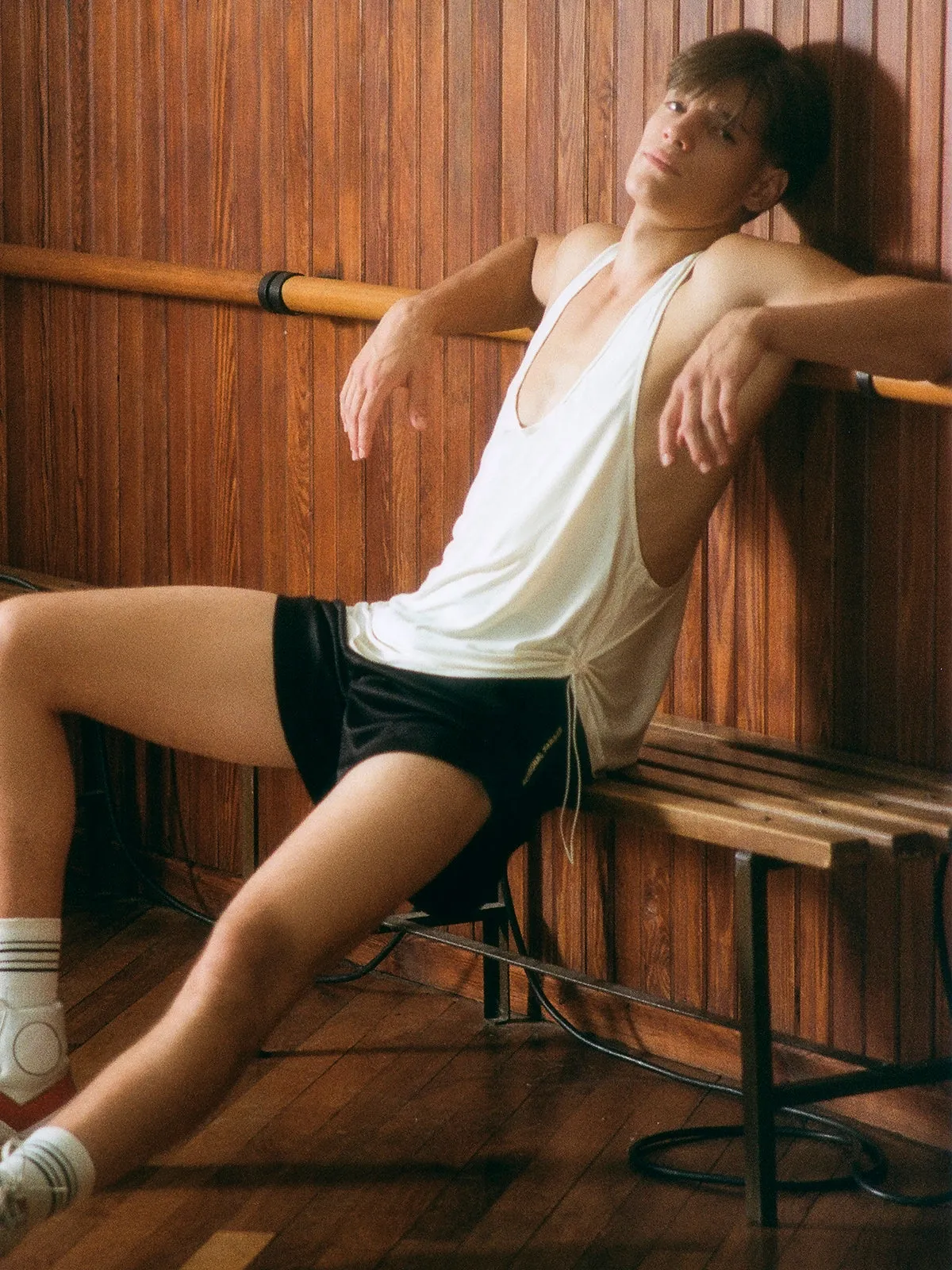 bb ecru tank top