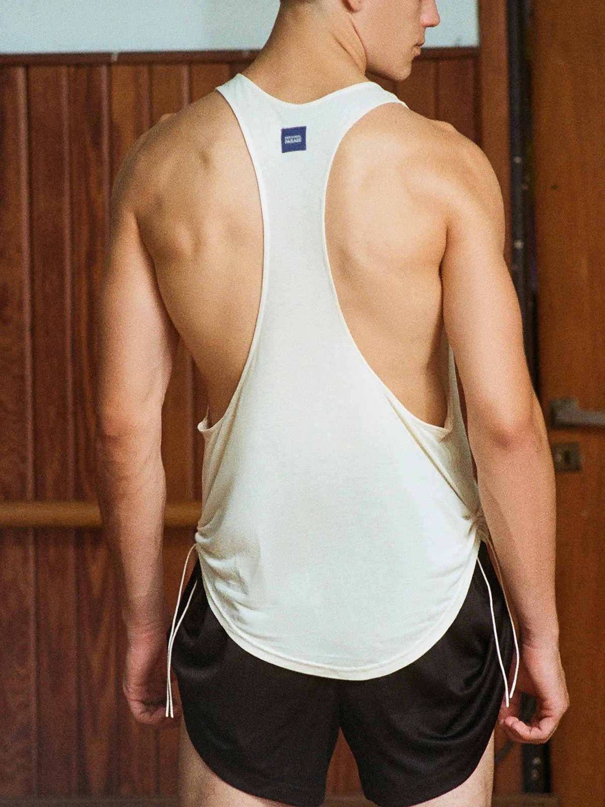 bb ecru tank top
