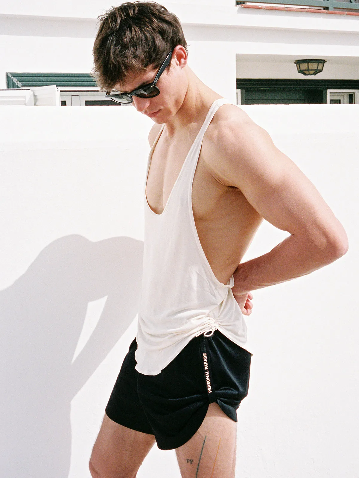 bb ecru tank top