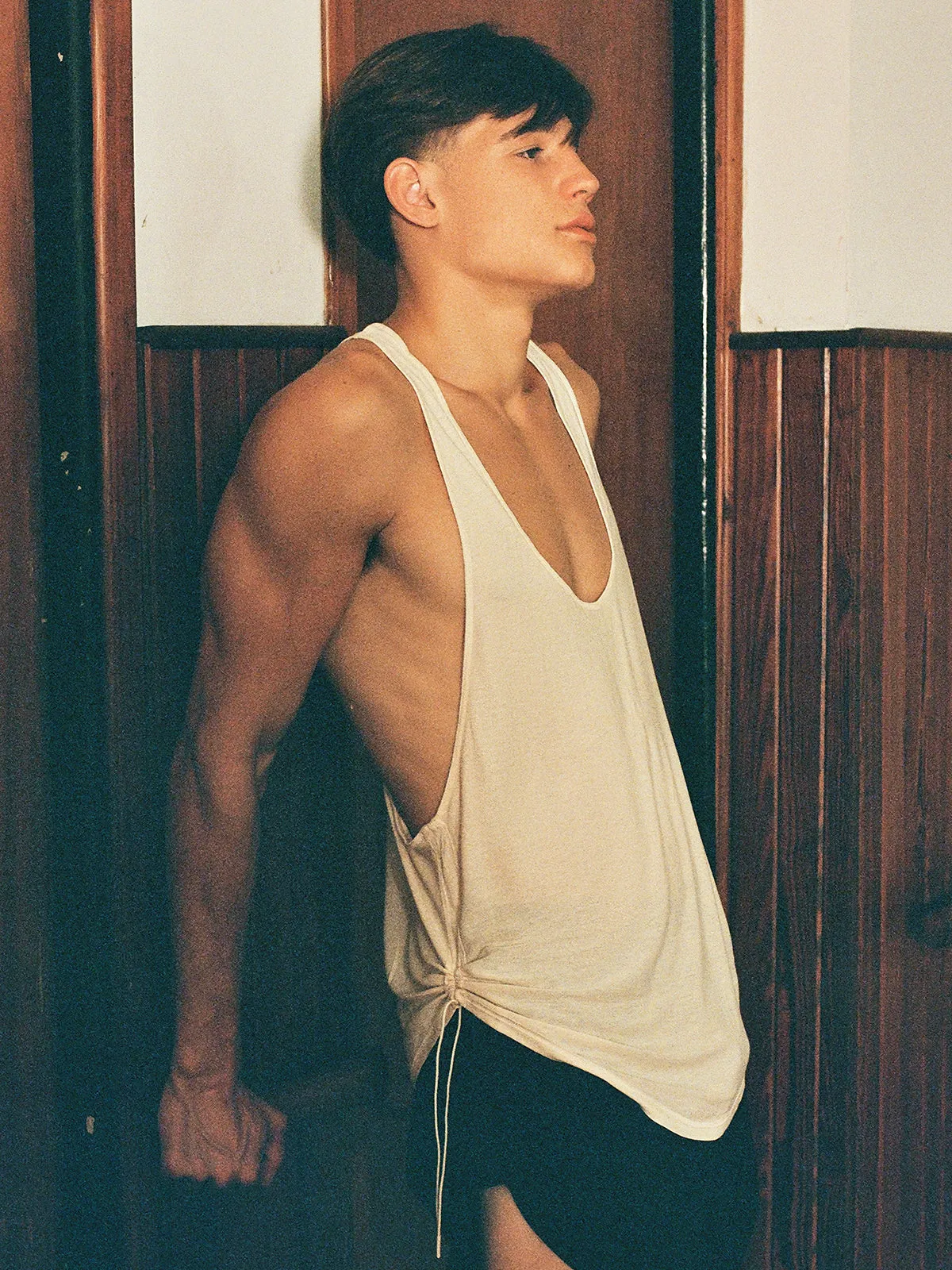 bb ecru tank top