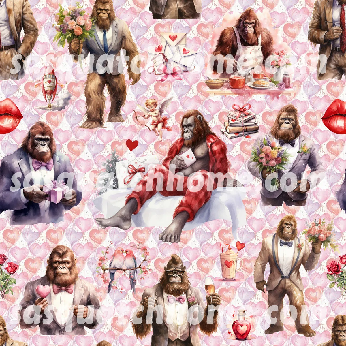 Bigfoot Sasquatch 18 DESIGNS Children Pajama Long 2 Piece Set. set 2 of 2