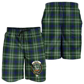 Blyth Tartan Mens Shorts with Family Crest
