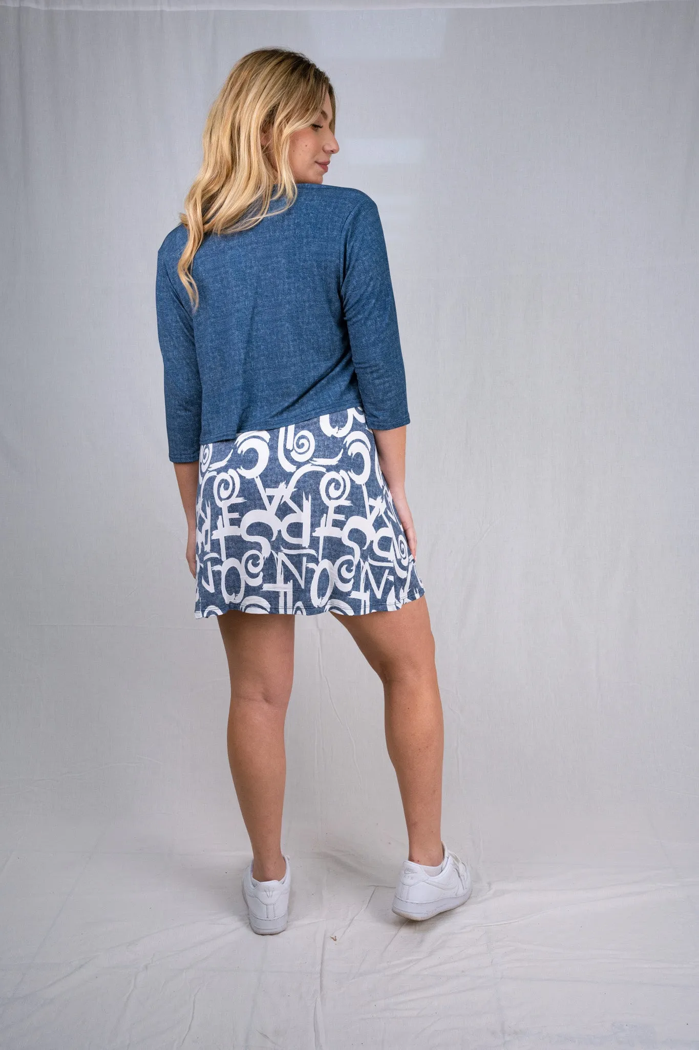 Bolero with 3/4 sleeves - Regular and Plus Sizes available - T360