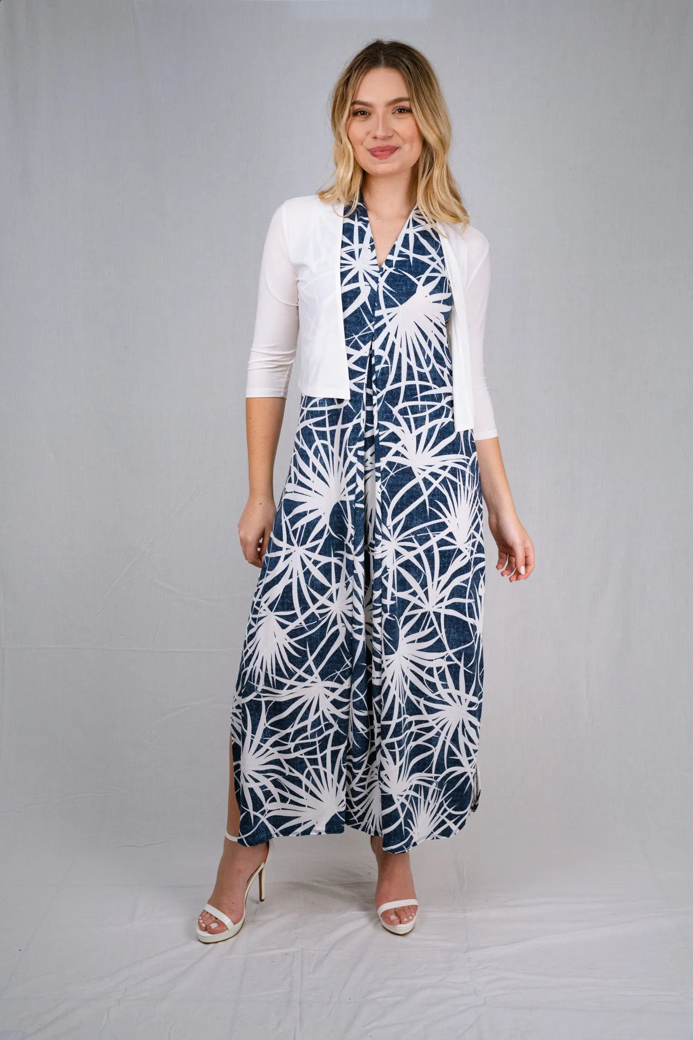 Bolero with 3/4 sleeves - Regular and Plus Sizes available - T360