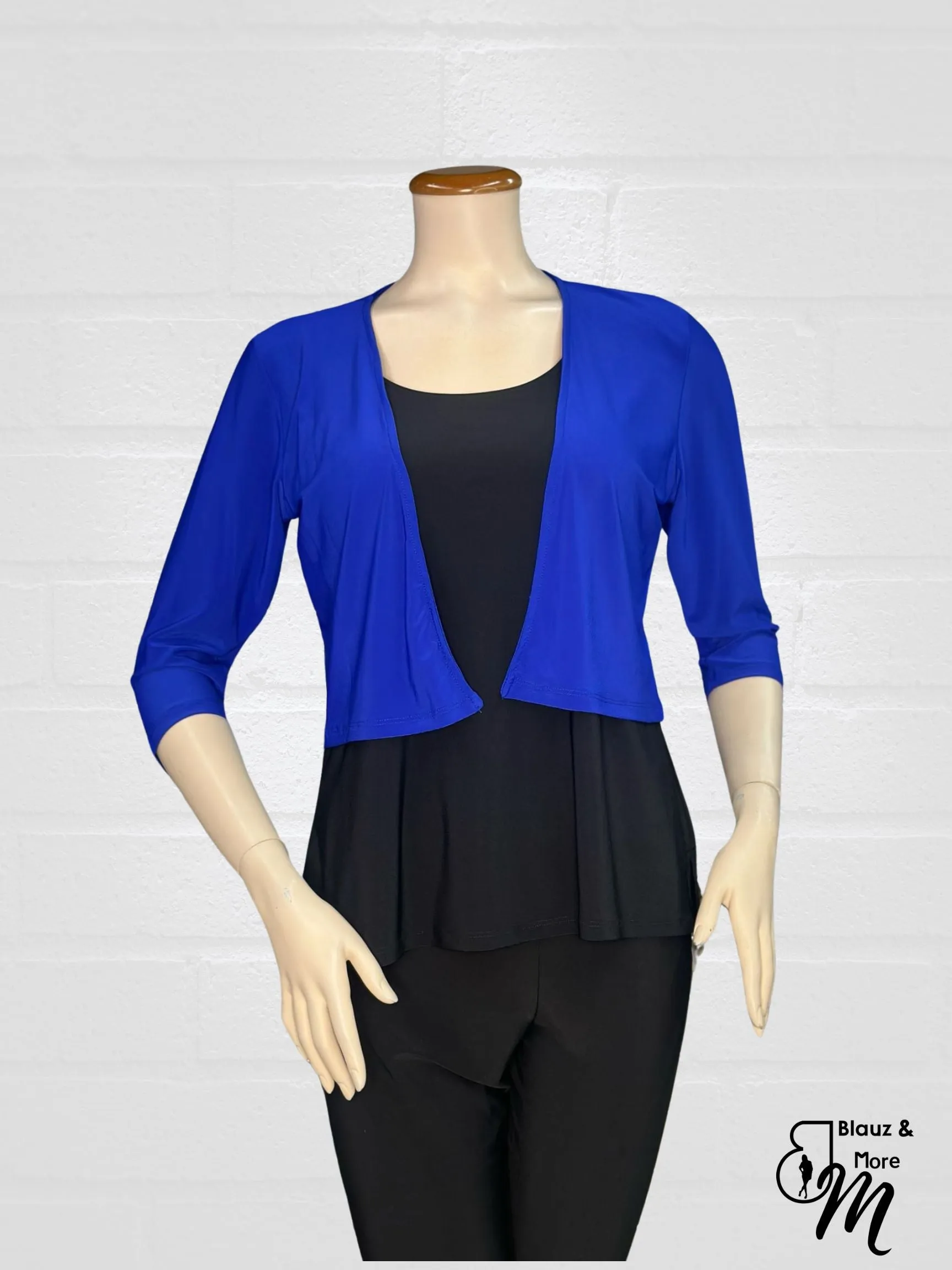 Bolero with 3/4 sleeves - Regular and Plus Sizes available - T360