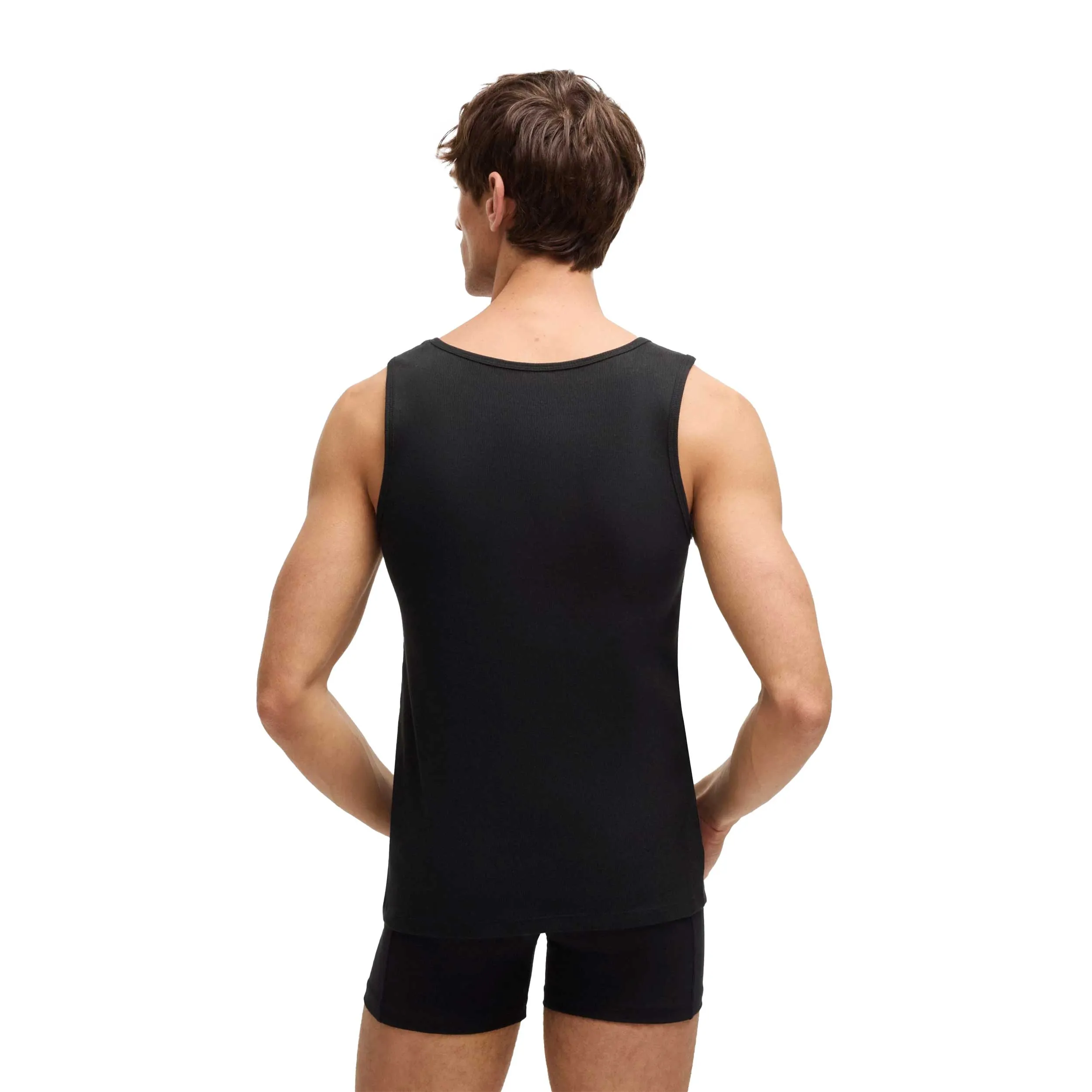 BOSS TankTop 3P Rib Classic Vests in Black