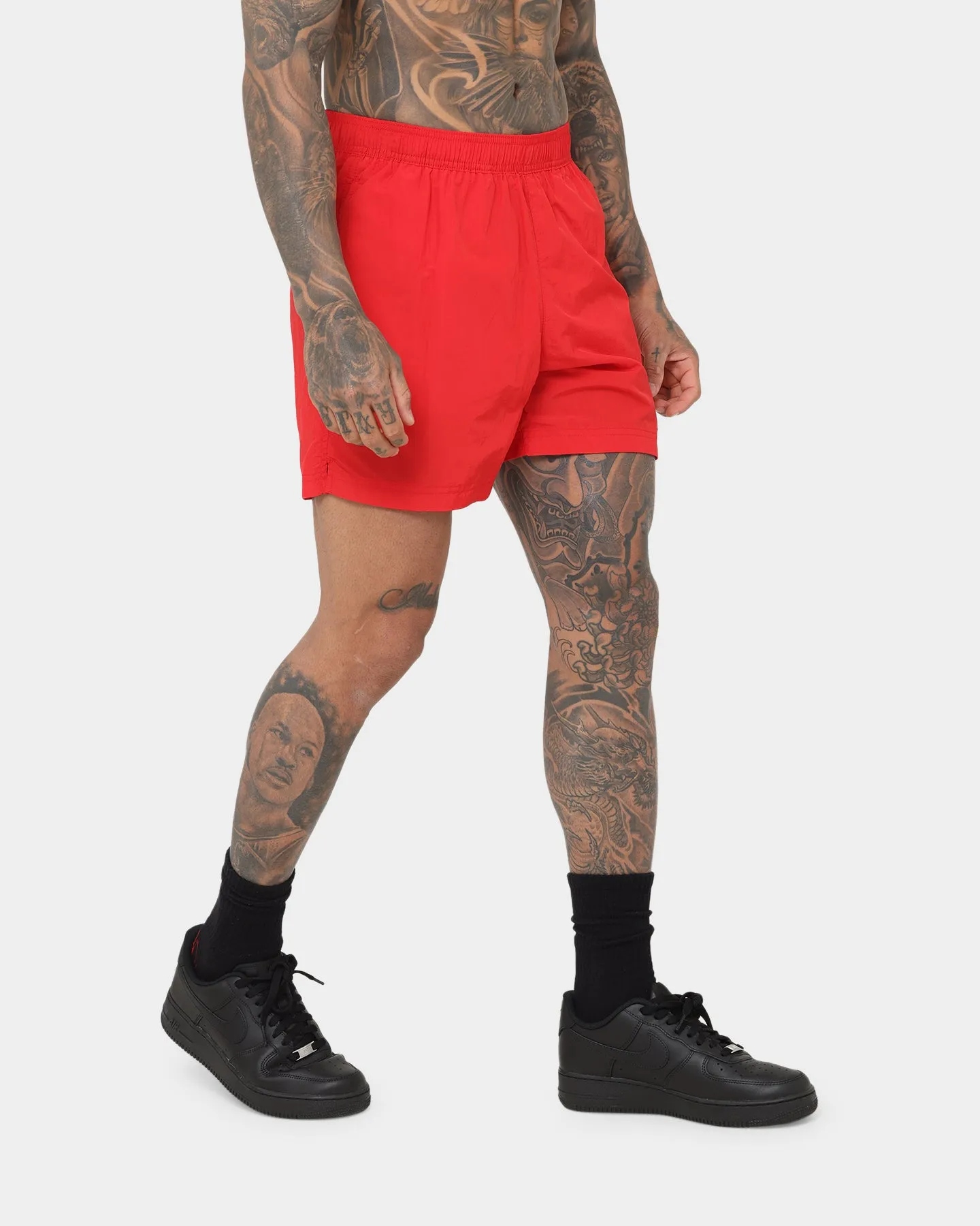 Calvin Klein Medium Drawstring Shorts Deep Crimson