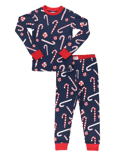 Candy Cane Kid's Pajama Set