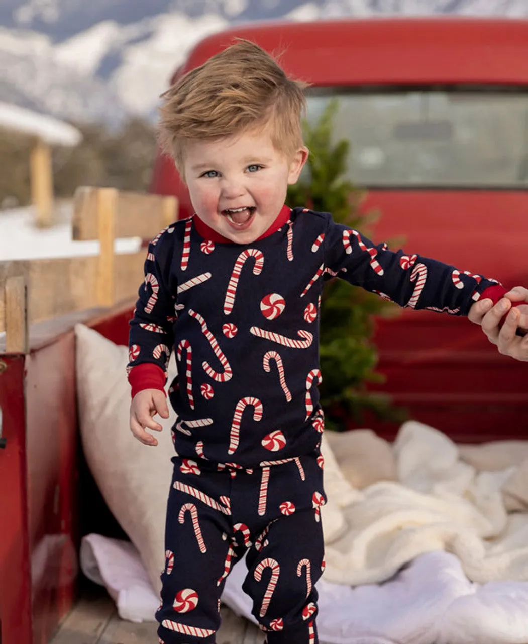 Candy Cane Kid's Pajama Set