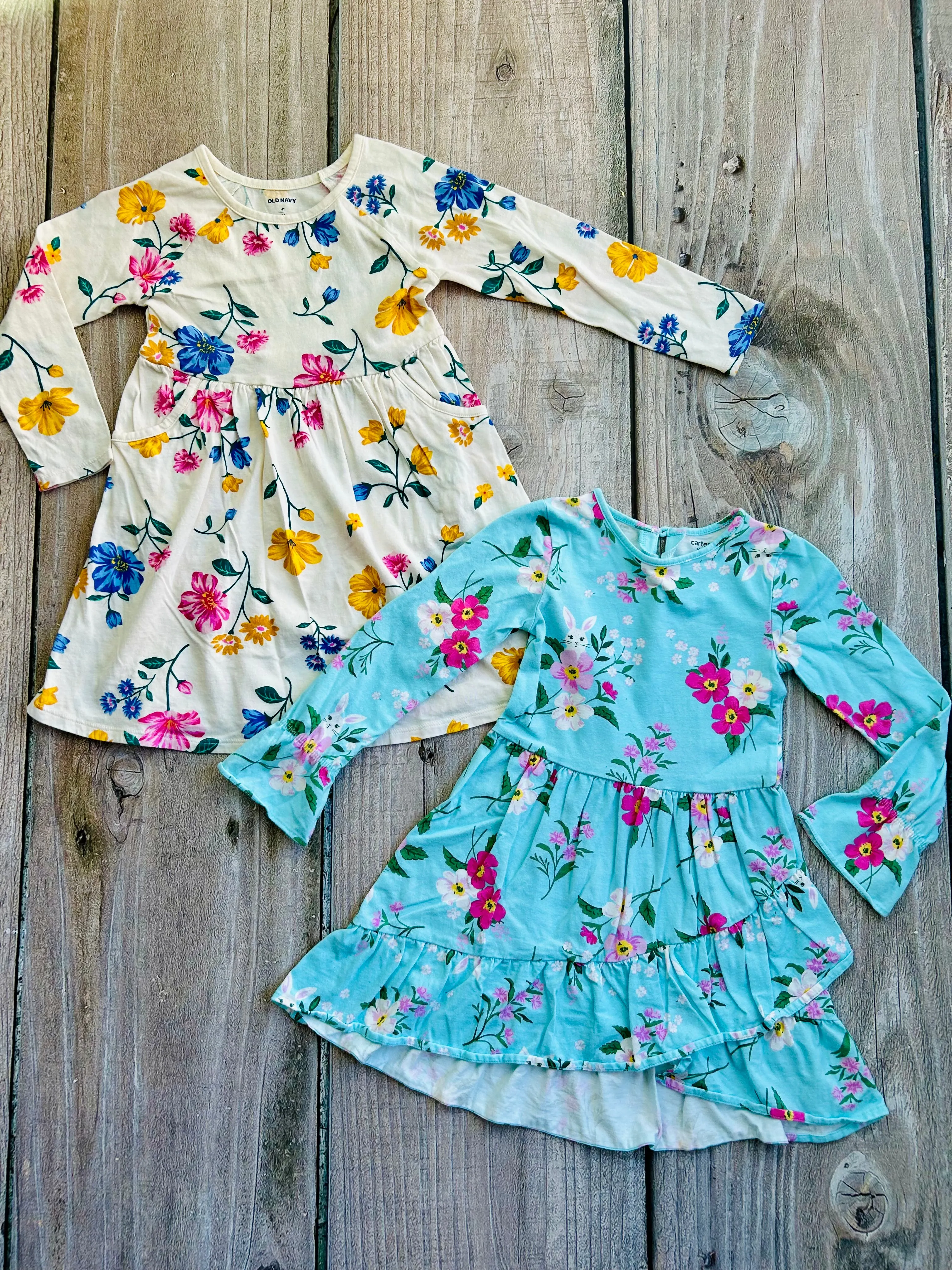 Carter’s and Old Navy size 4T girls floral print dress bundle, Kids 4/4T