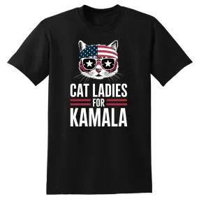 Cat Ladies for Kamala Harris 2024 T-Shirt - Unisex Youth & Adult Sizes