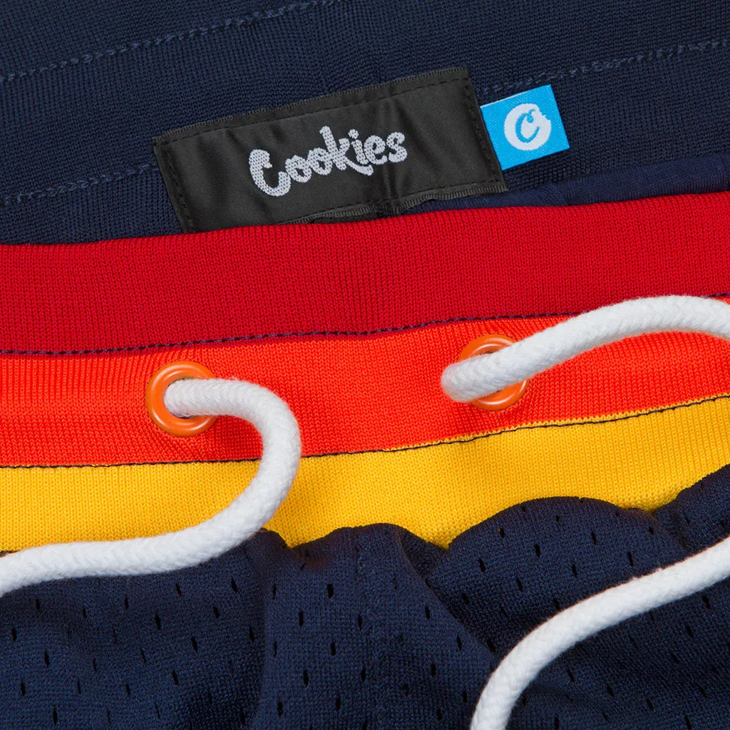 Cookies Puttin In Work Navy Mesh Shorts (1558B6110)