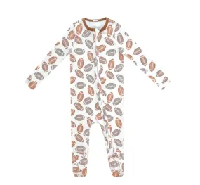 Copper Pearl Zip-Up Footie / Blitz