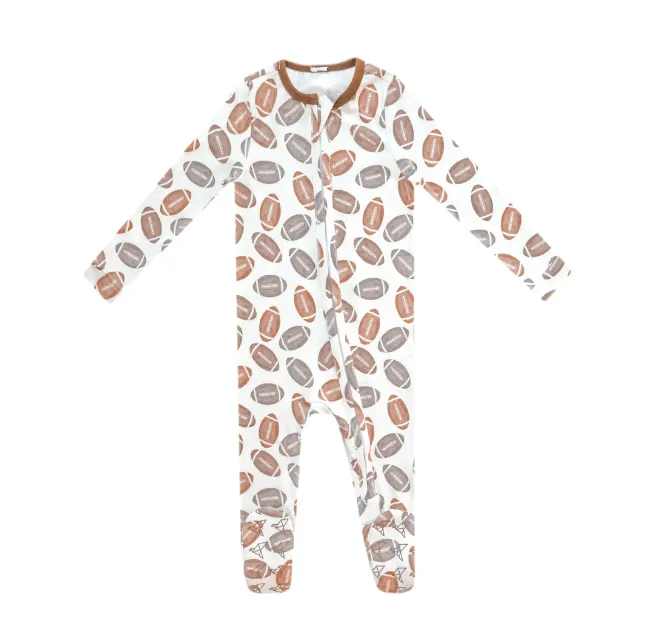 Copper Pearl Zip-Up Footie / Blitz