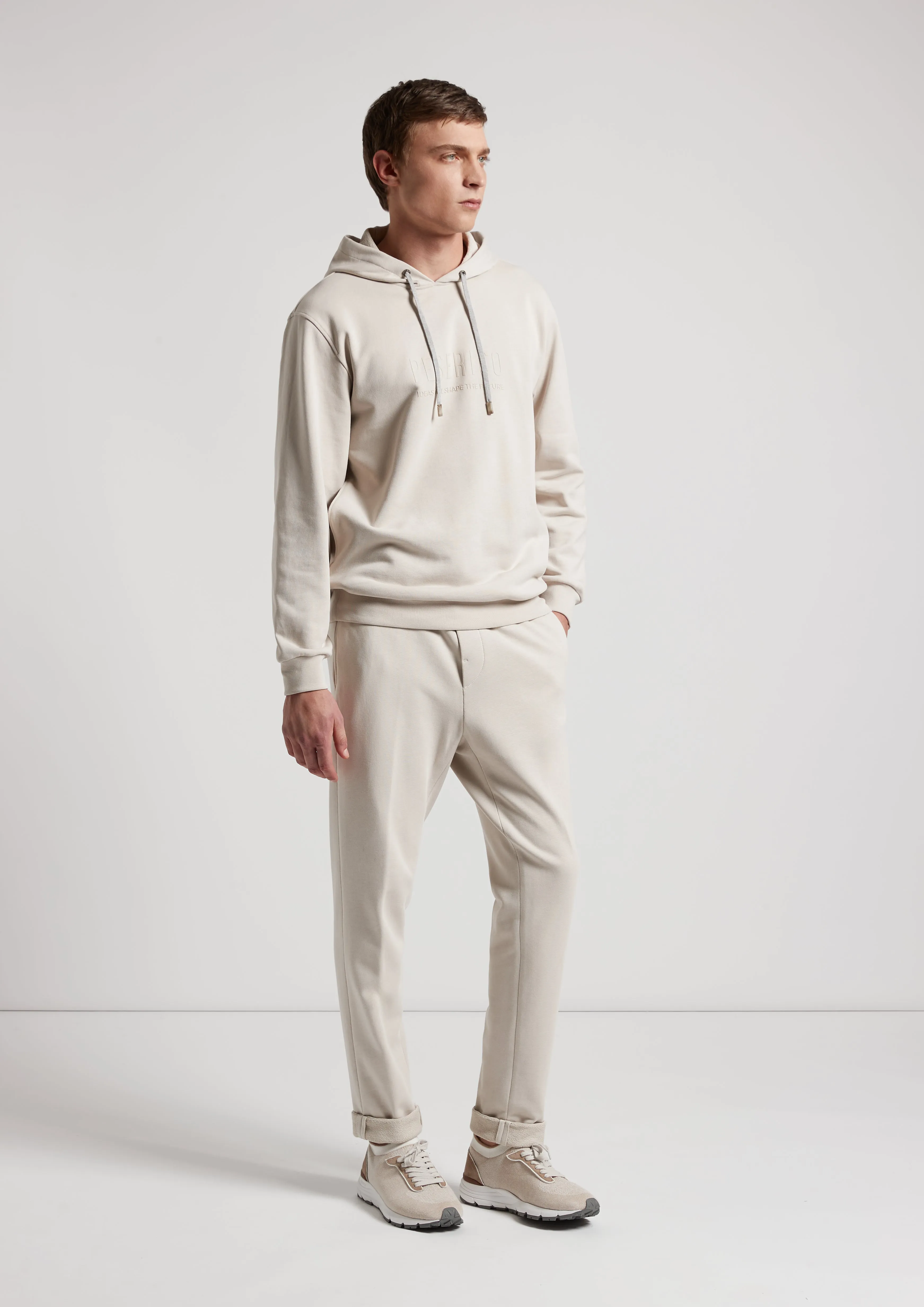 Cotton French terry fleece jogger trousers