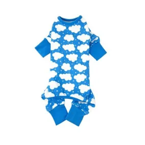 CuddlePup Dog Pajamas - Fluffy Clouds - Blue