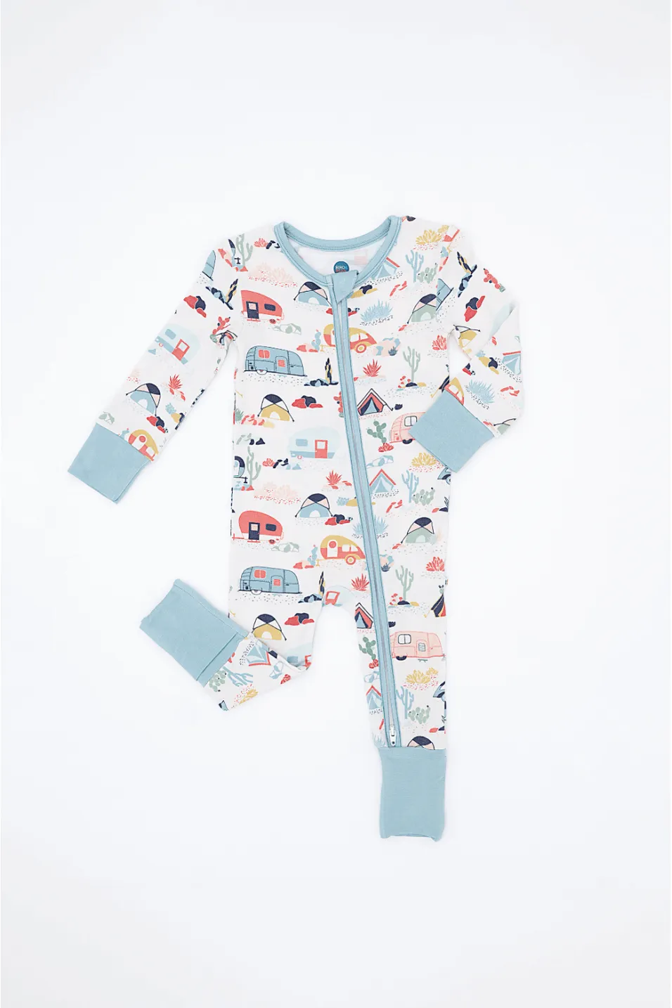 Desert Camper | Bamboo One Piece Zip Pajama