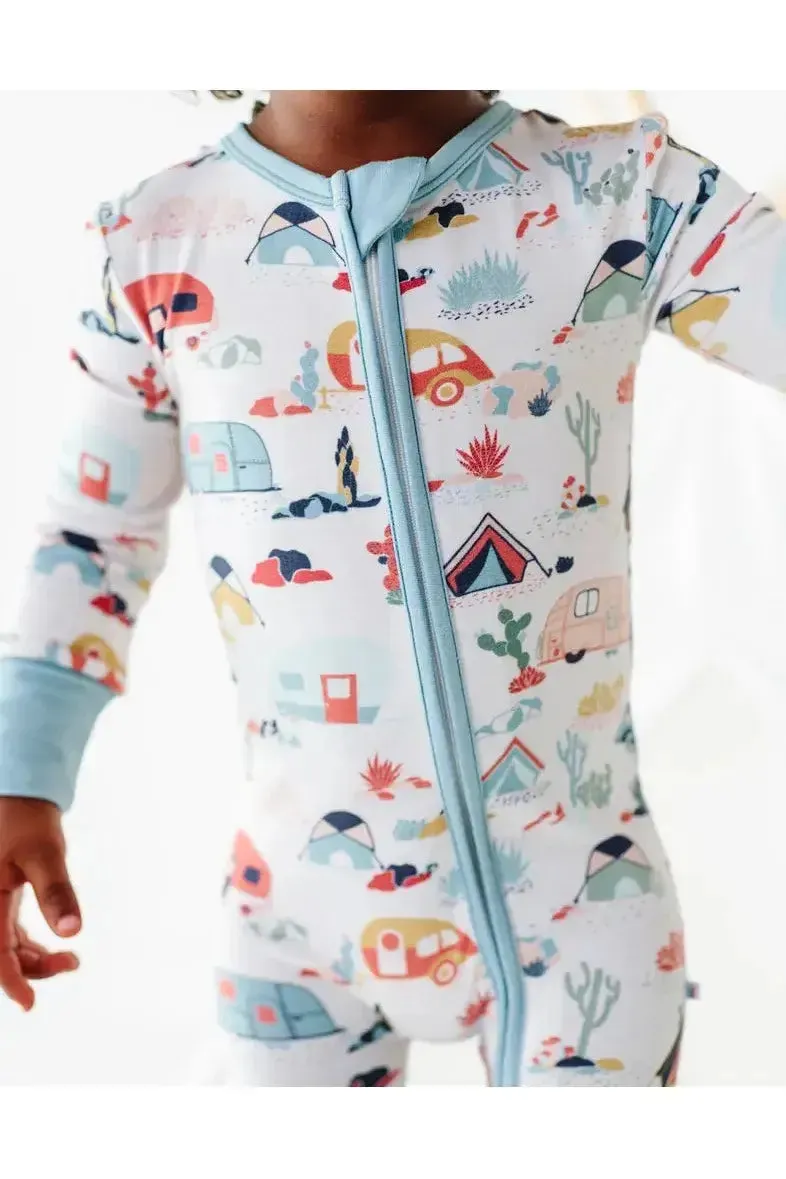 Desert Camper | Bamboo One Piece Zip Pajama