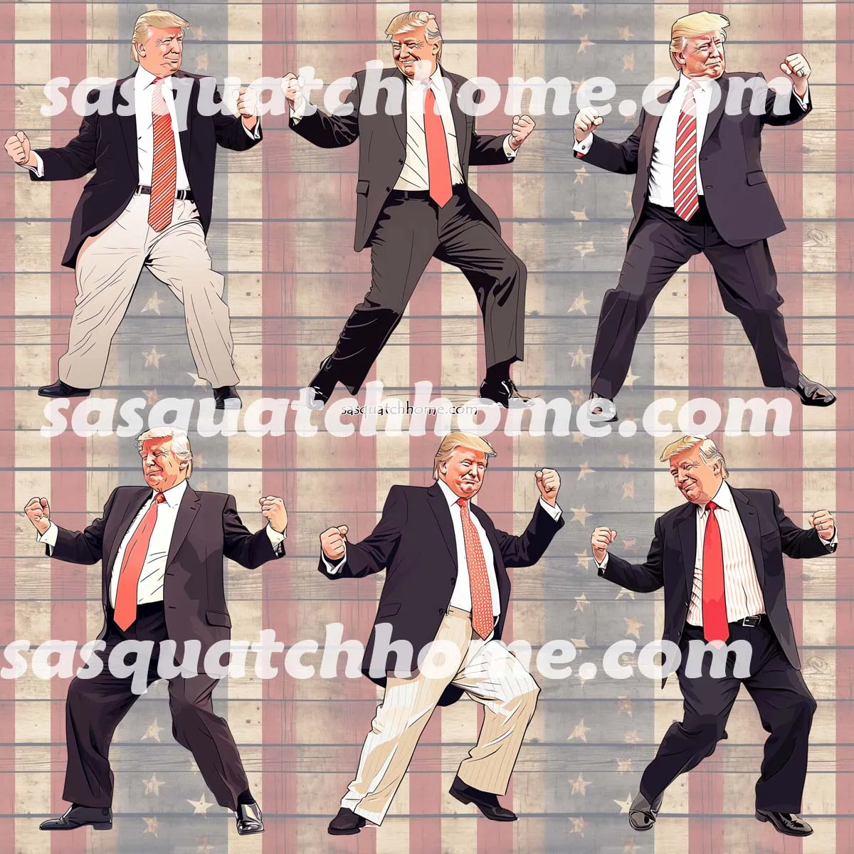 Donald Trump MAGA 13 Designs Children Pajama Long 2 Piece Set. Set 1 of 2