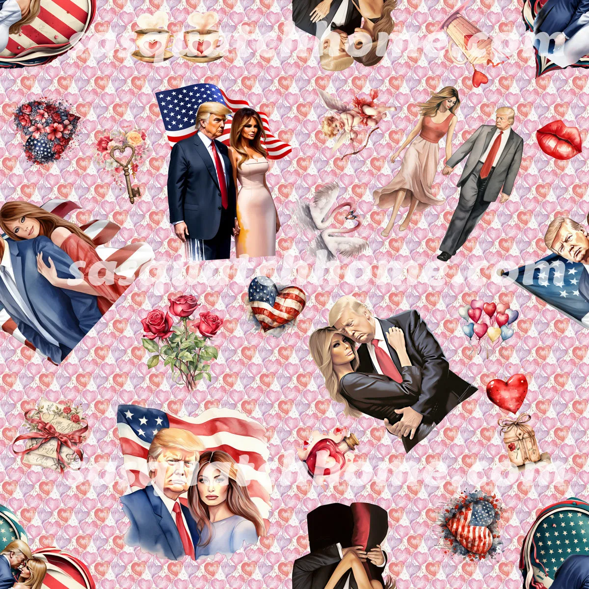 Donald Trump MAGA 13 Designs Children Pajama Long 2 Piece Set. Set 1 of 2
