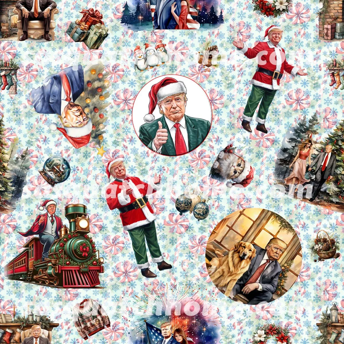 Donald Trump MAGA 13 Designs Children Pajama Long 2 Piece Set. Set 1 of 2