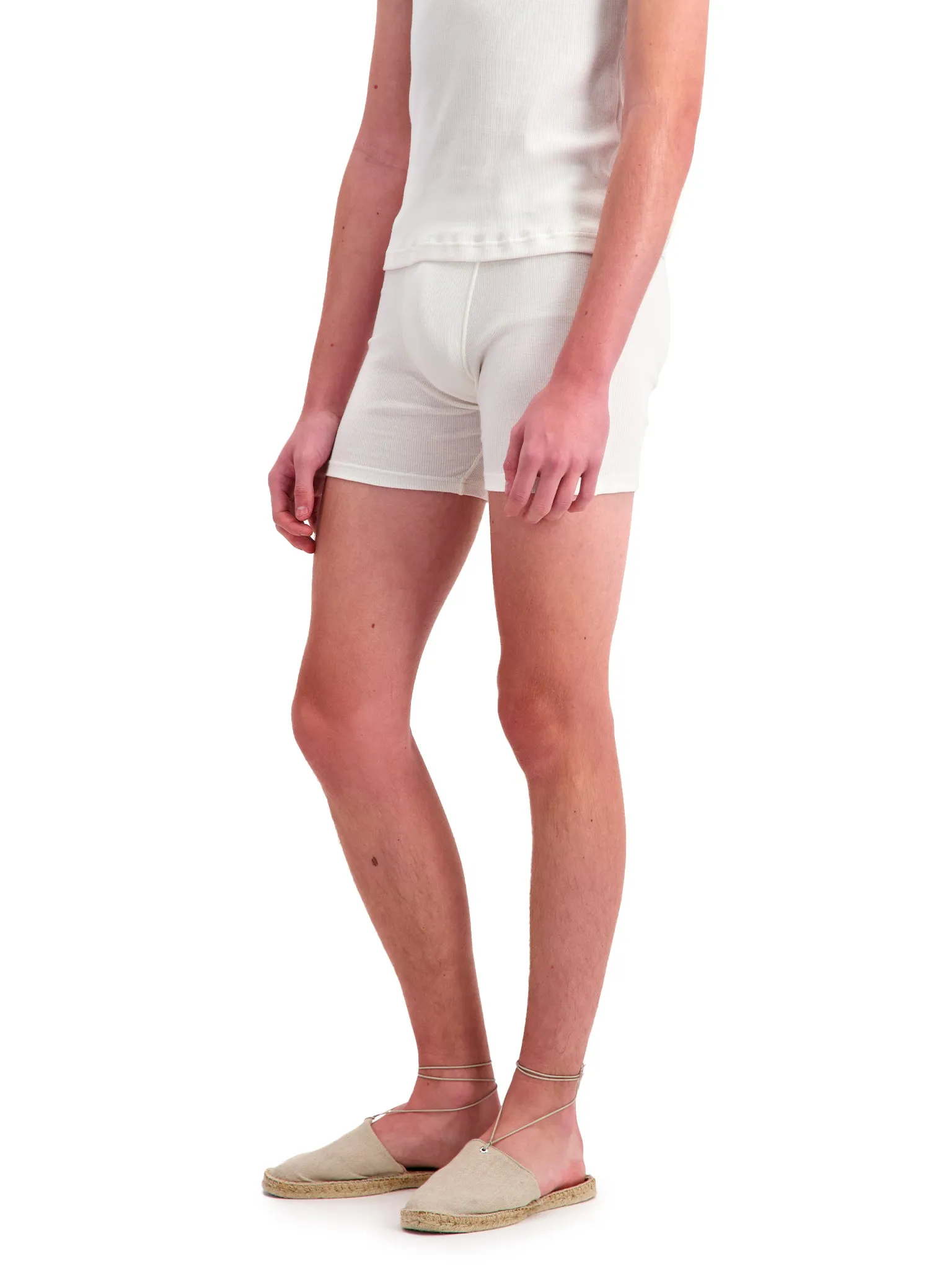 Embroidered Cyclist Shorts in Cotton