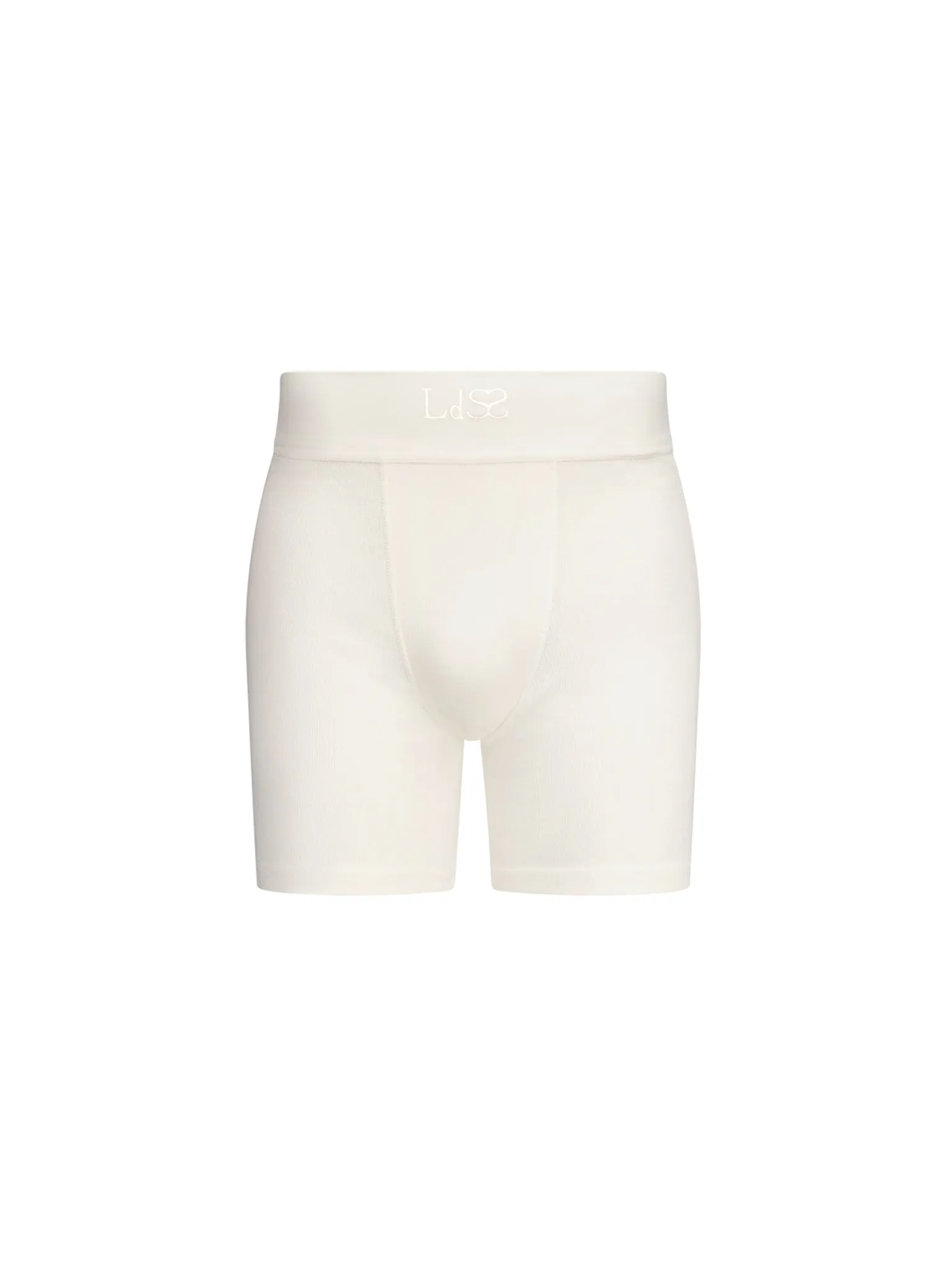 Embroidered Cyclist Shorts in Cotton