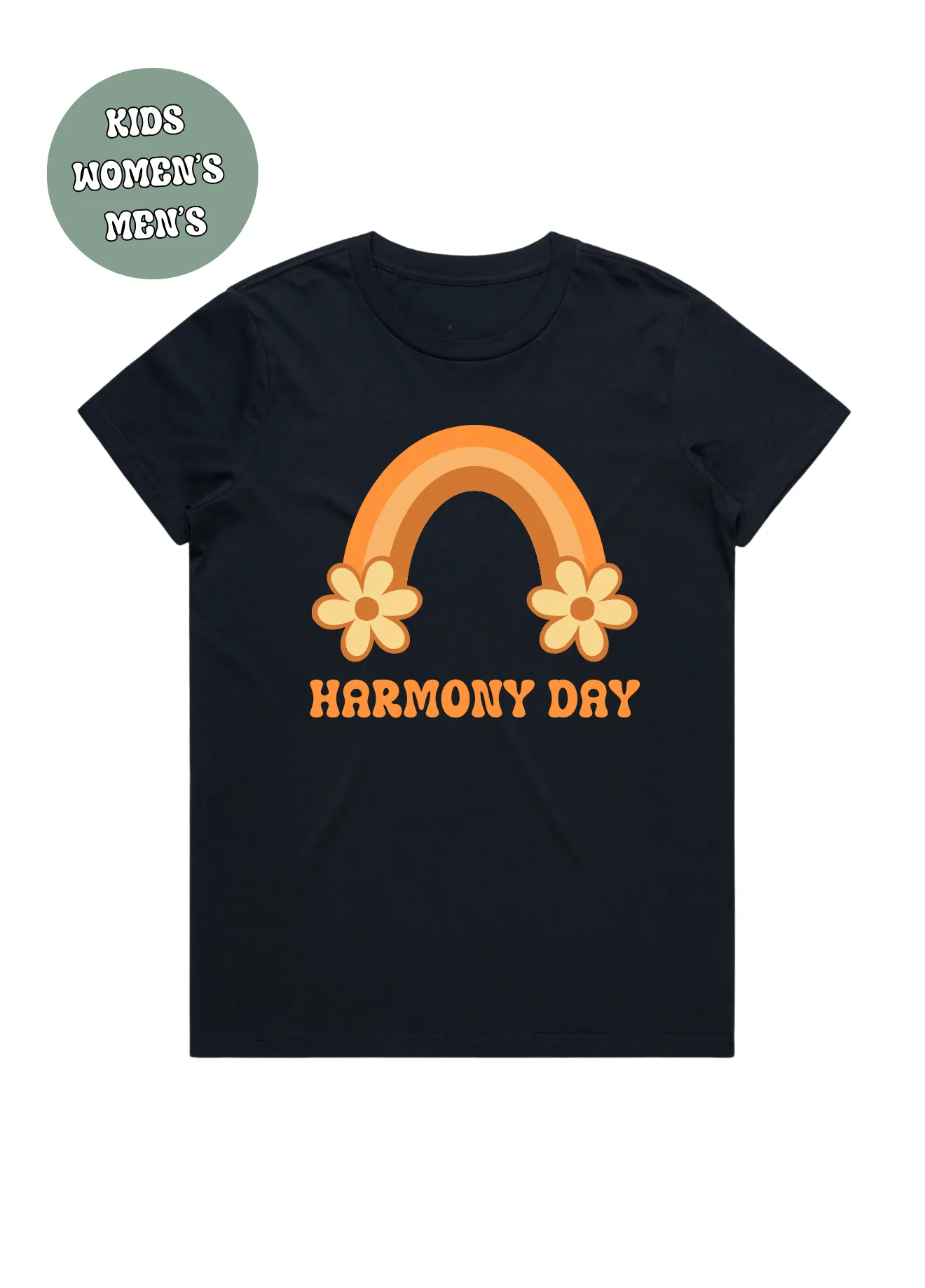 HARMONY DAY RETRO RAINBOW  T-SHIRT