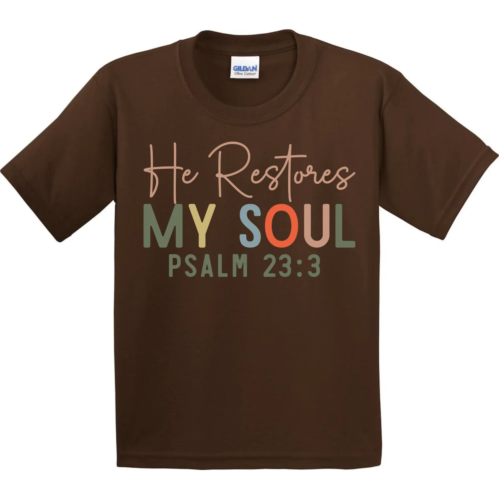 He Restores My Soul T-Shirt - Unisex Youth & Adult Sizes