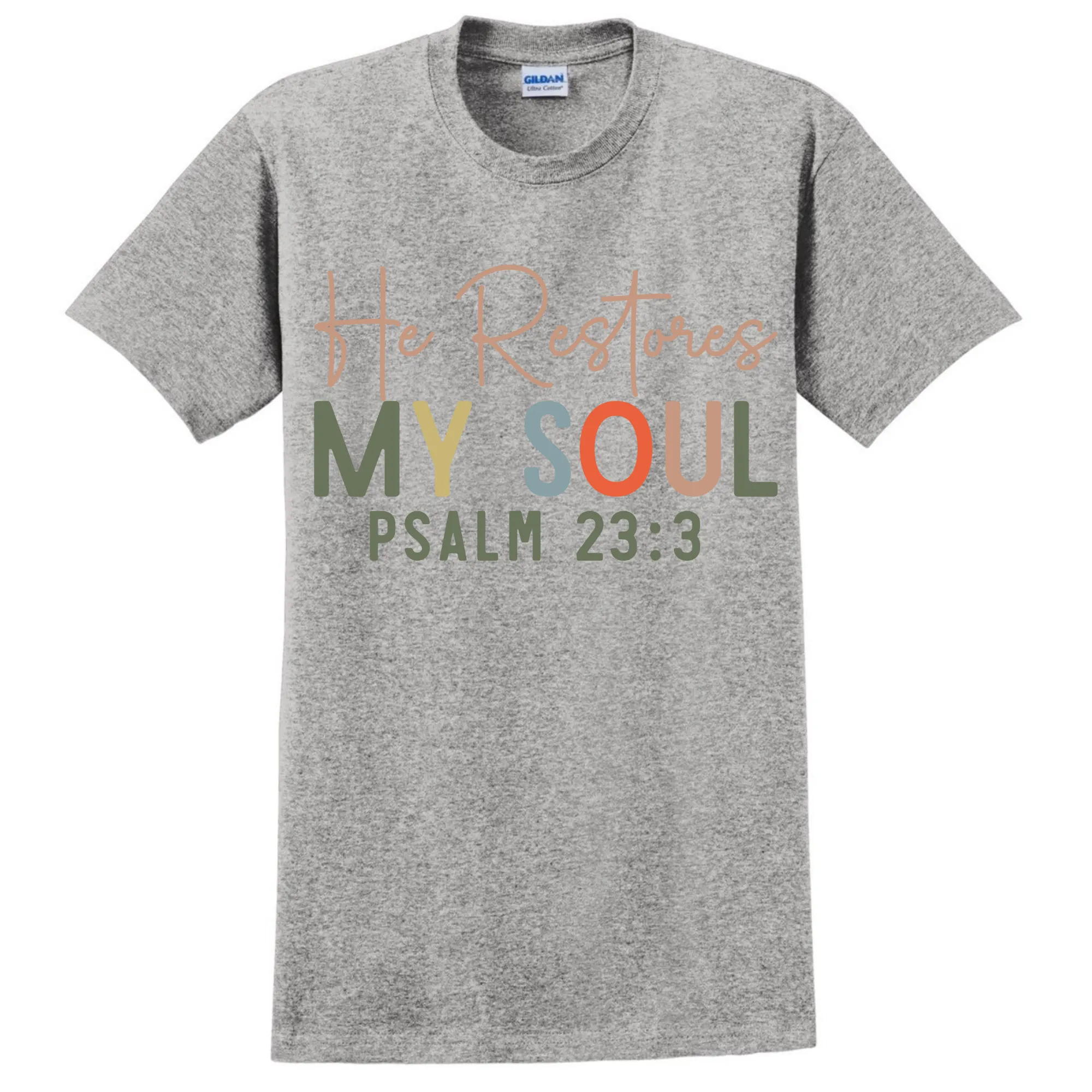 He Restores My Soul T-Shirt - Unisex Youth & Adult Sizes