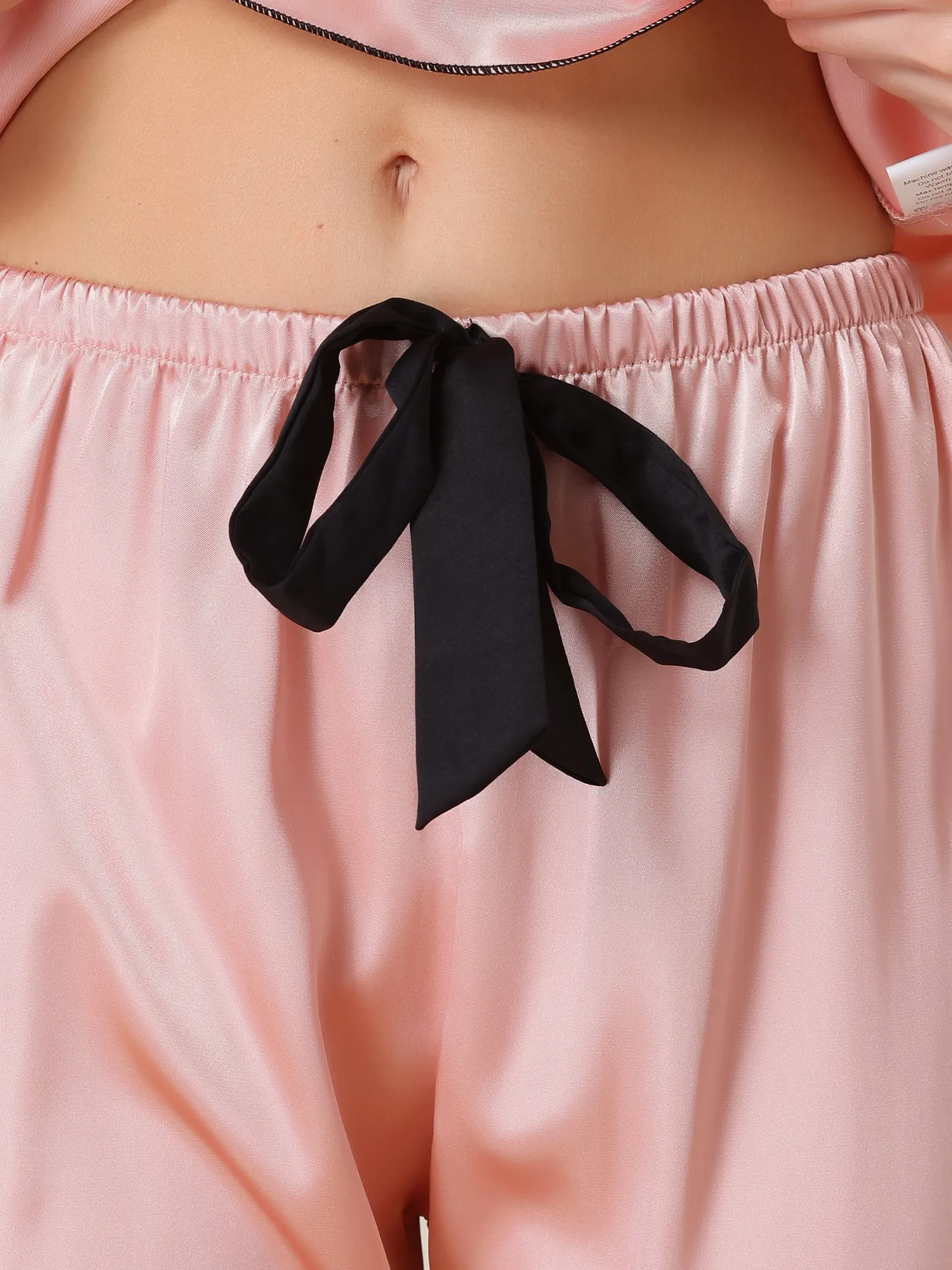 Home Clothes Suspenders Soft Ice Silk Pajamas 3 Pieces Set