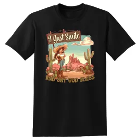 I Just Smile and Say God Bless T-Shirt - Unisex Youth & Adult Sizes