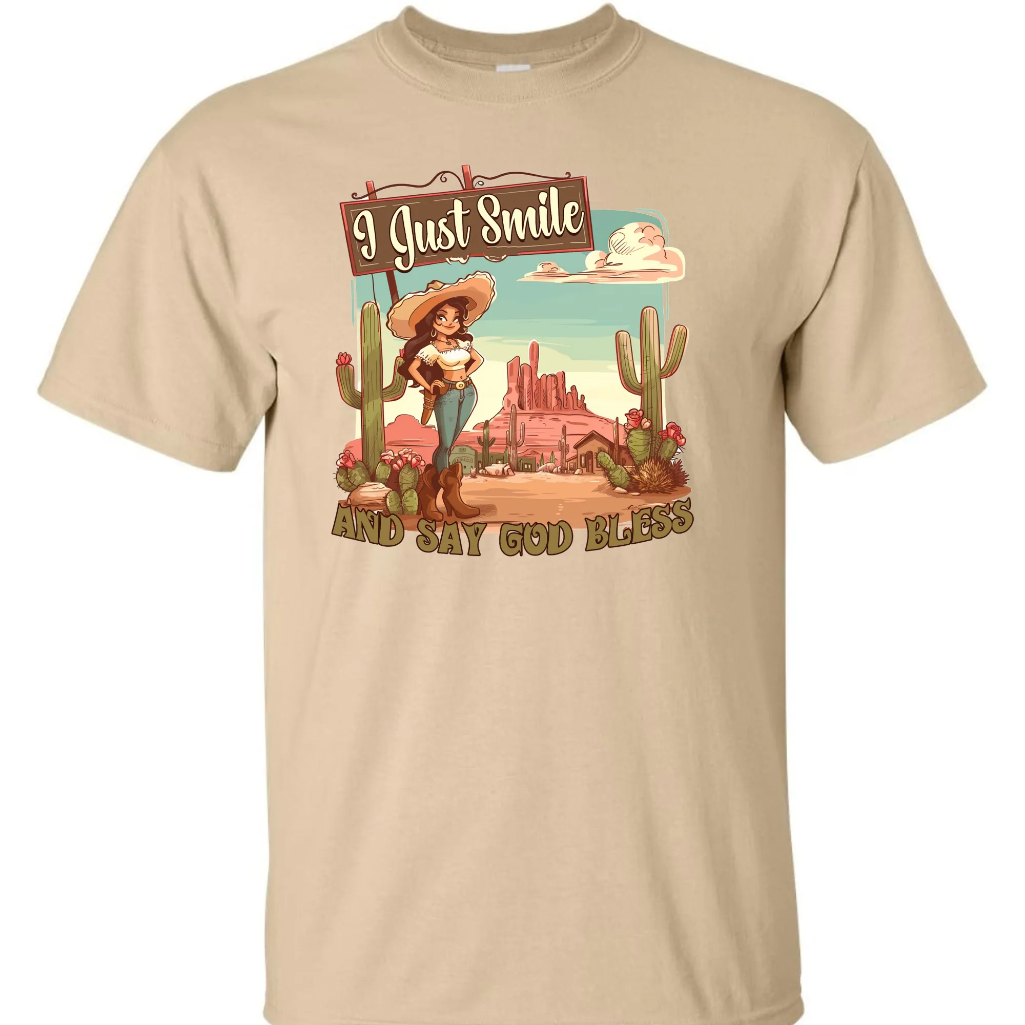 I Just Smile and Say God Bless T-Shirt - Unisex Youth & Adult Sizes