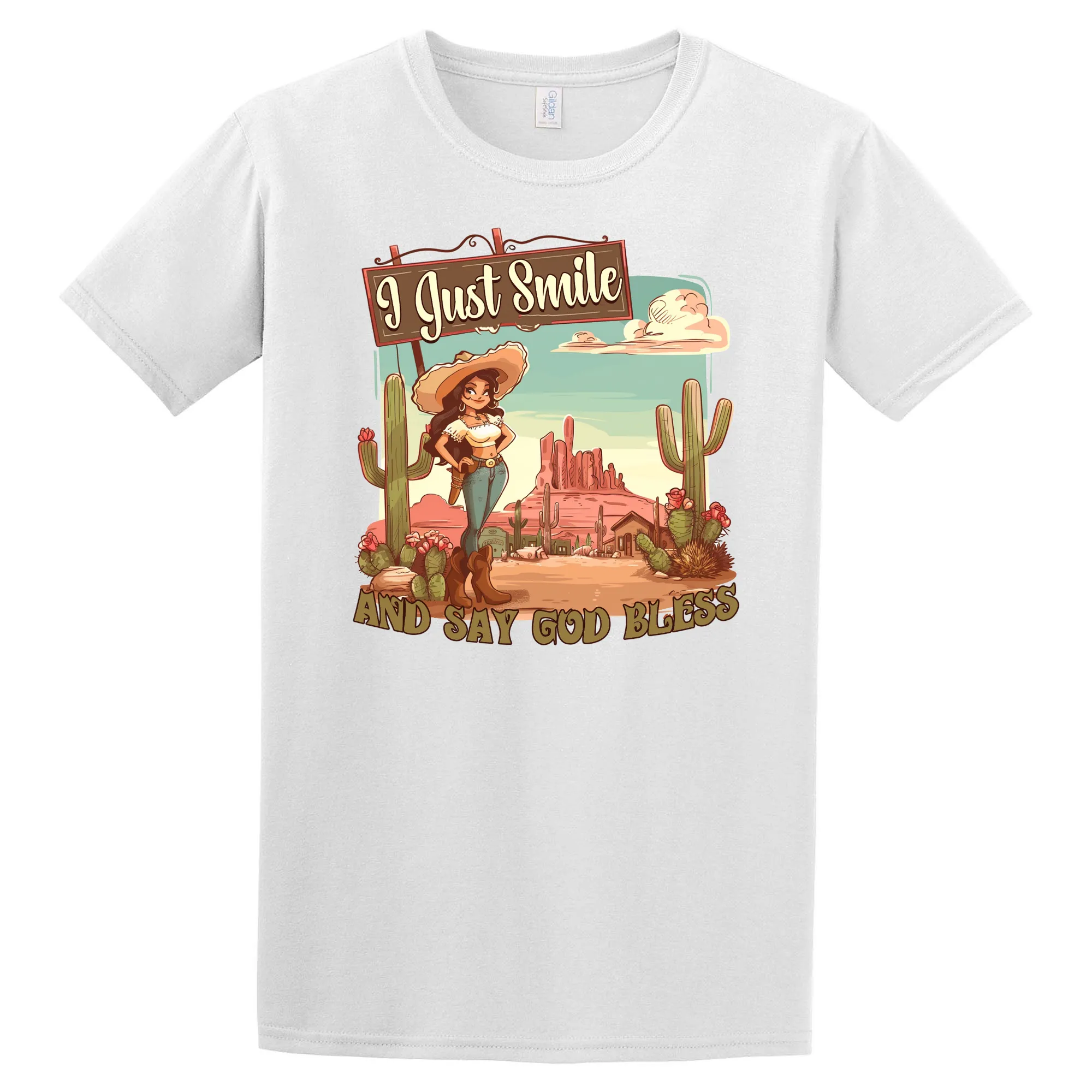 I Just Smile and Say God Bless T-Shirt - Unisex Youth & Adult Sizes