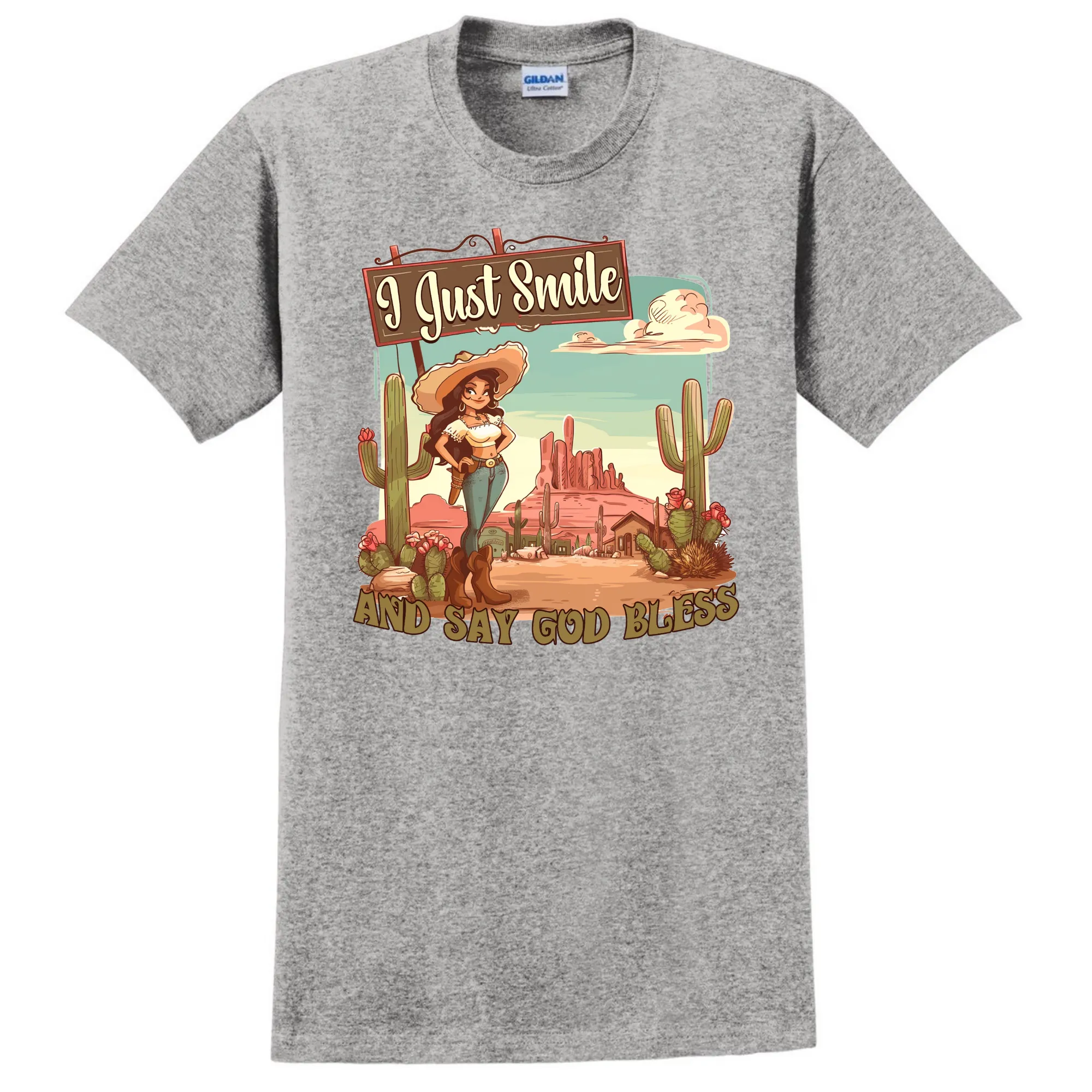 I Just Smile and Say God Bless T-Shirt - Unisex Youth & Adult Sizes