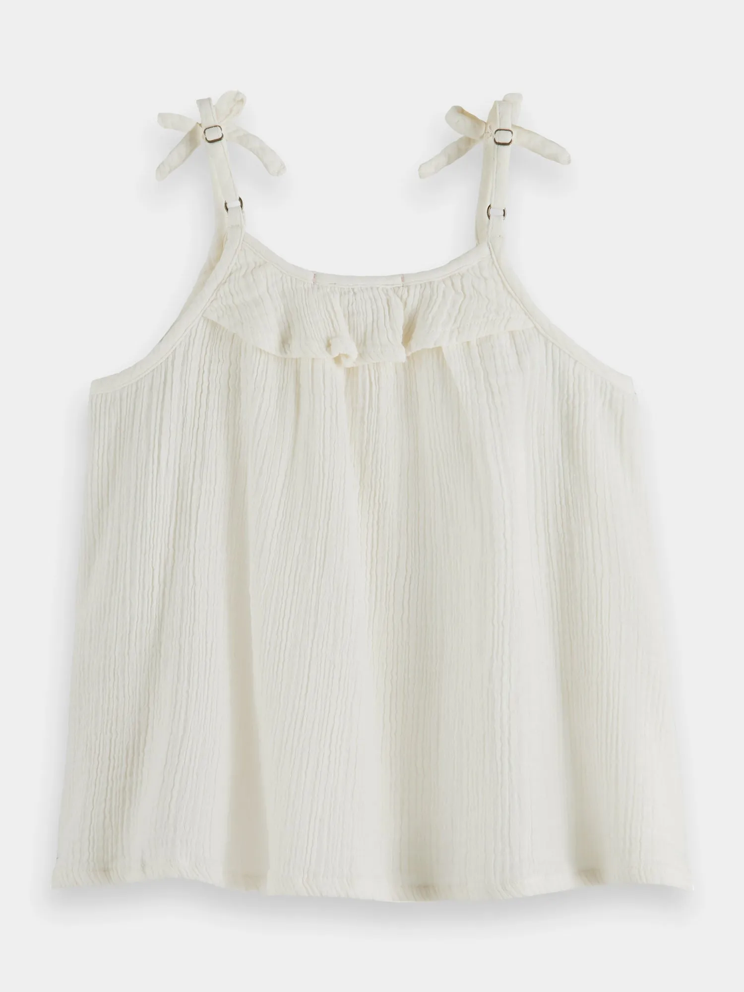 Kids - Crinkle cotton tank top