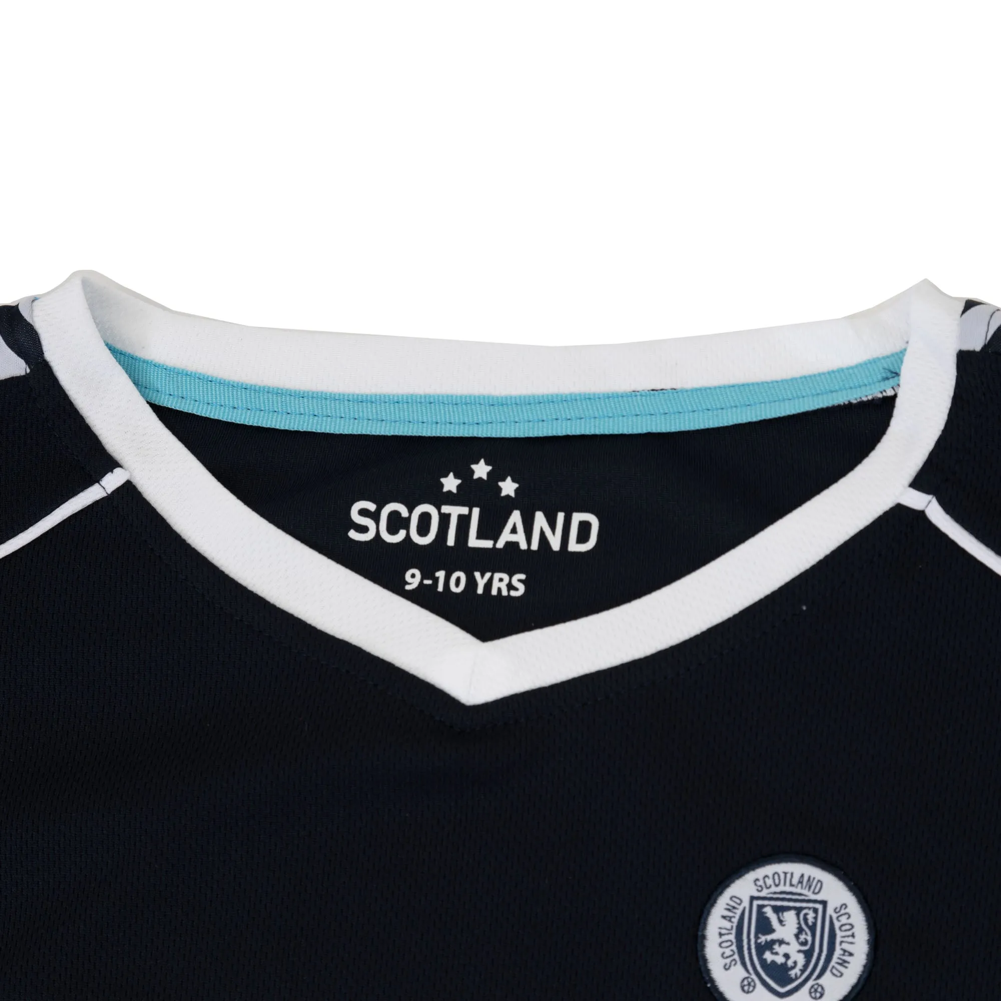 Kids Plain Scotland Football Kit Top & Shorts Set Navy