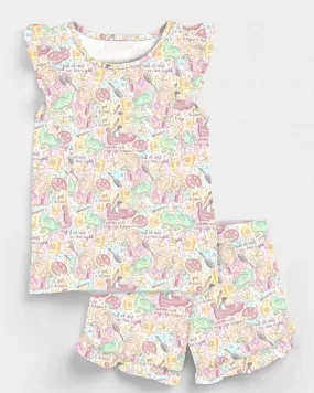 Lazy Days Tangled Up - Bamboo Flutter Sleeve & Shorts Lounge