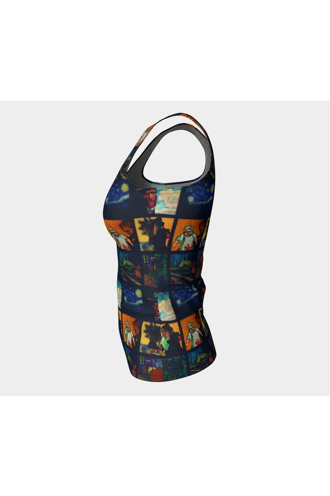 Let's Gogh Fitted Tank Top