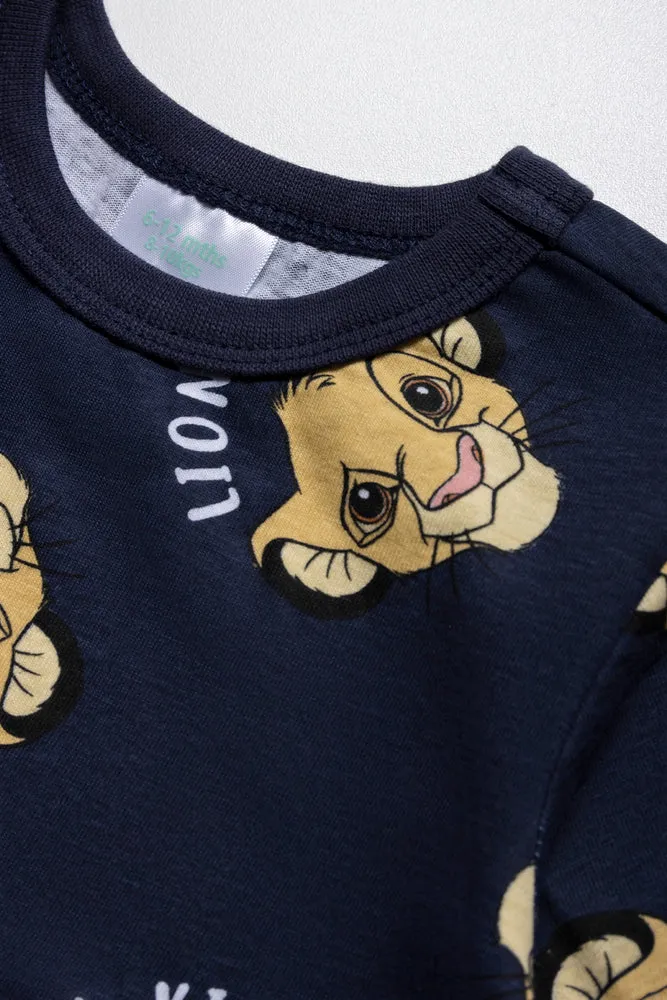 Lion King 2 Pack T-Shirts Navy & Rust