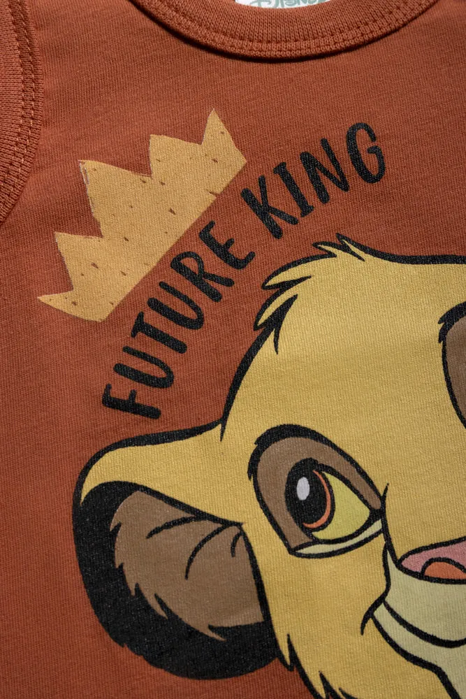 Lion King 2 Pack T-Shirts Navy & Rust